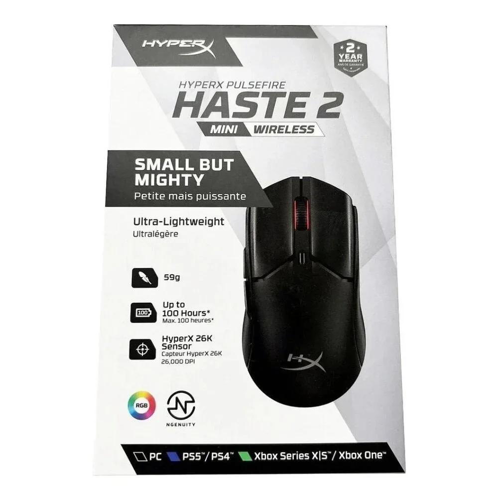 HyperX Pulsefire Haste 2 Mini-Wireless Gaming Mouse- Black